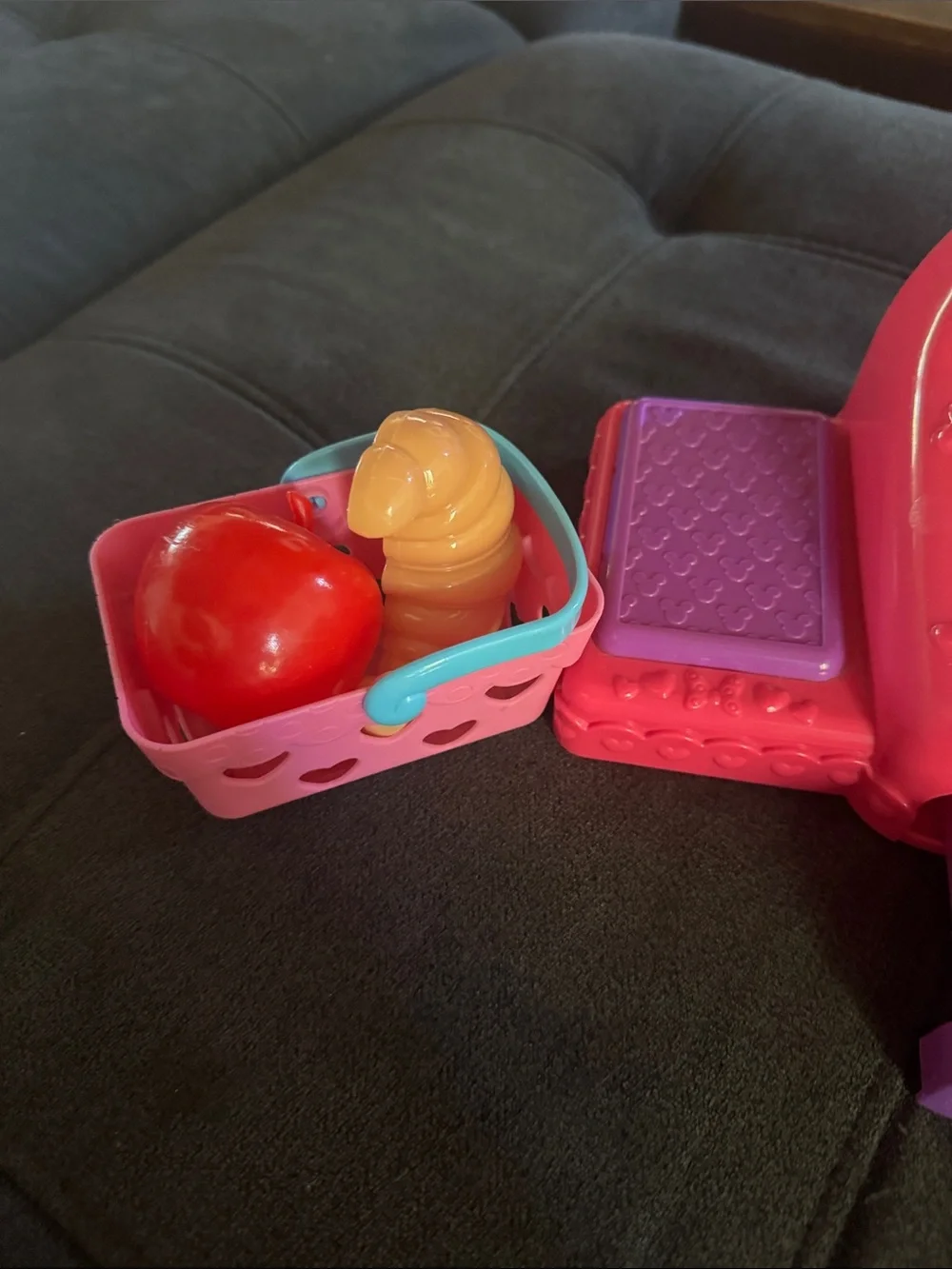 Disney Minnie Mouse Pink and Purple Play Cash Register with Scanner